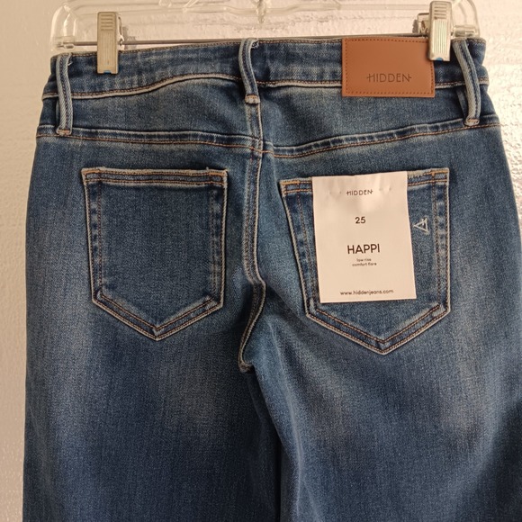 Hidden Jeans Denim - Hidden Jeans Happi Women 25 *28x33 Blue New Low Rise Wide leg Comfort Flare